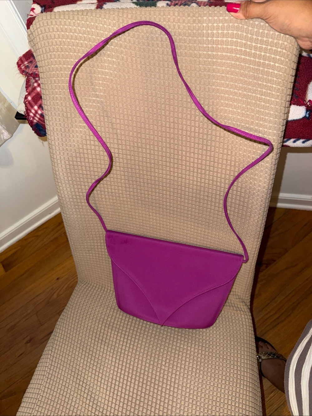 Charles Jourdan Magenta Purple Crossbody Bag